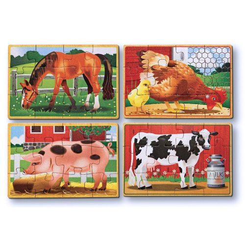 Melissa and Doug: Farm Puzzles in a Box - Melissa and Doug - Little Funky Monkey