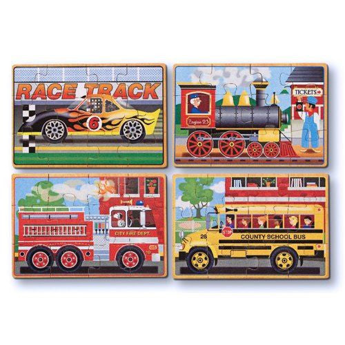 Melissa and Doug: Vehicles Puzzles in a Box - Melissa and Doug - Little Funky Monkey