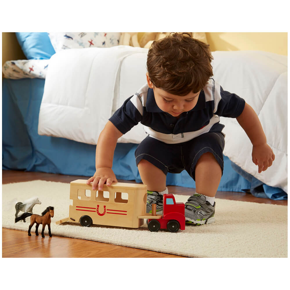 Melissa and store doug horse trailer